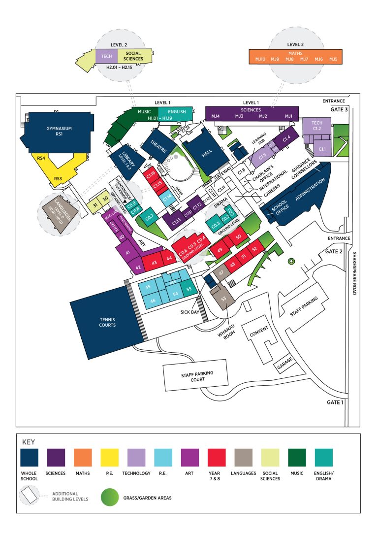 College map carmel college