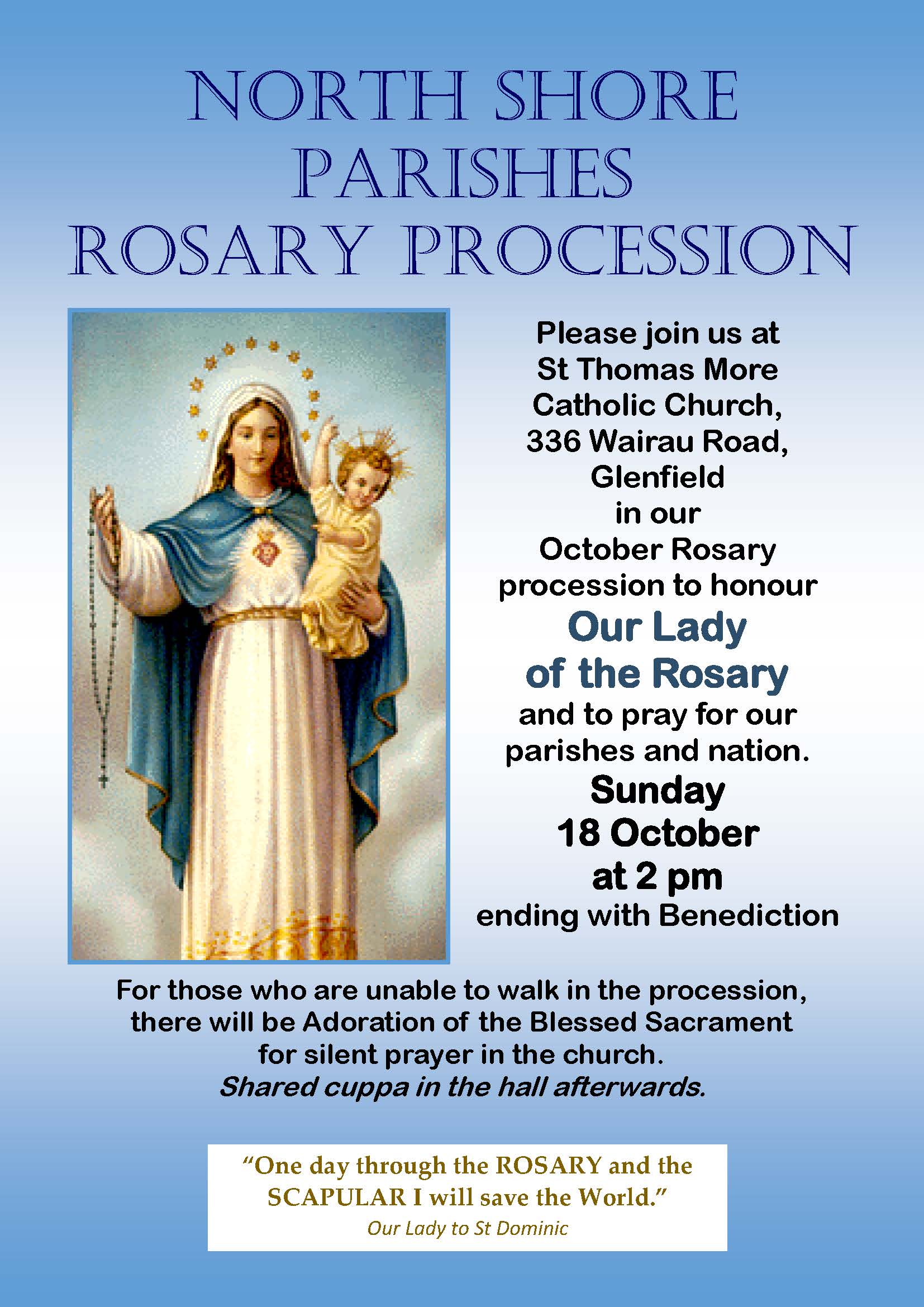 Read more about the article North Shore Parishes Rosary Procession