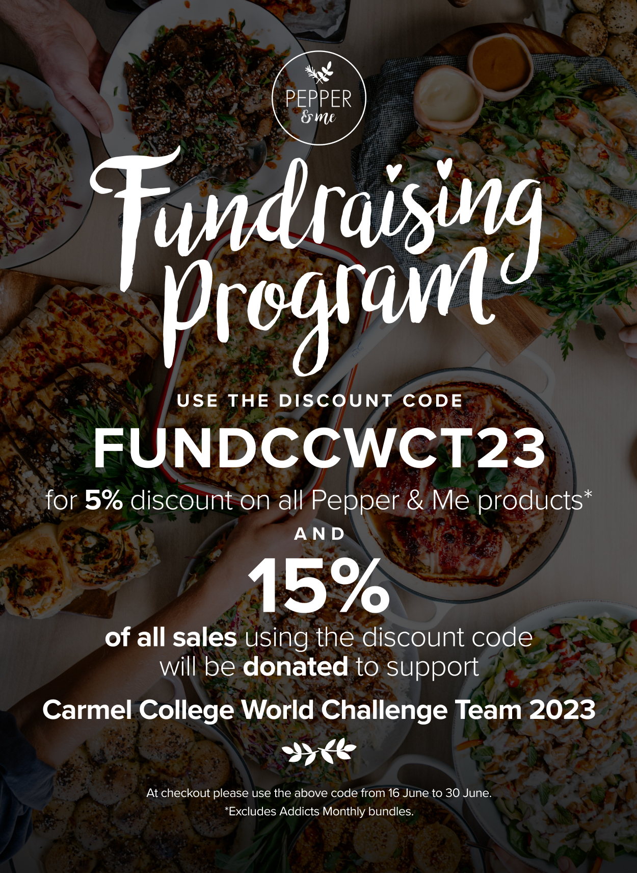 Read more about the article Pepper & Me Fundraiser Supporting Carmel College 2023-24 World Challenge Team